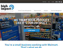 Tablet Screenshot of highimpactanalytics.com